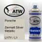 Preview: Porsche, Zermatt Silver Metallic, LY7Y / L1: 400ml Sprühdose, von ATW Autoteile West.